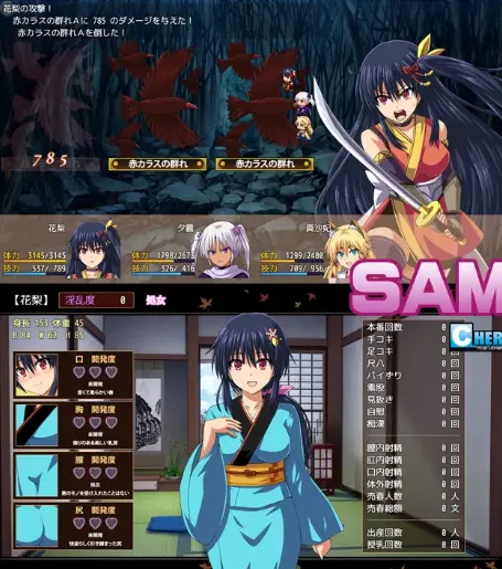 图片[2]-[PC+安卓joi][RPG/羞辱]くノ一花梨 女忍者花梨 大型江户幻想RPG：女忍者花梨 精翻汉化 v1.2 /1627-白夜ACG