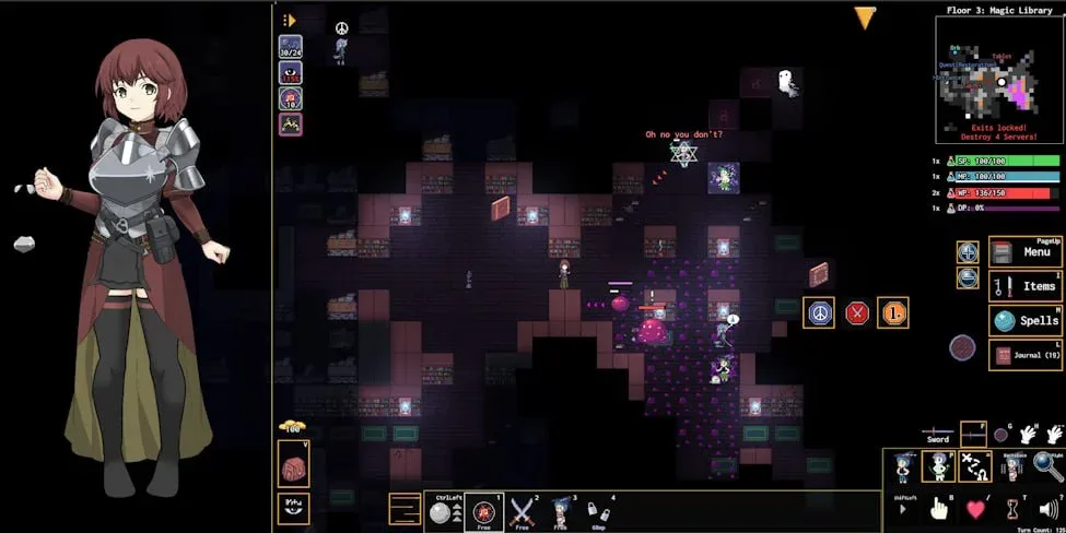 图片[2]-【RPG/肉鸽/官中/无码】拘束地牢 束缚地牢 变态地牢 Kinky Dungeon v5.5.0 HotFix 官方中文版 [670M]/2198-白夜ACG