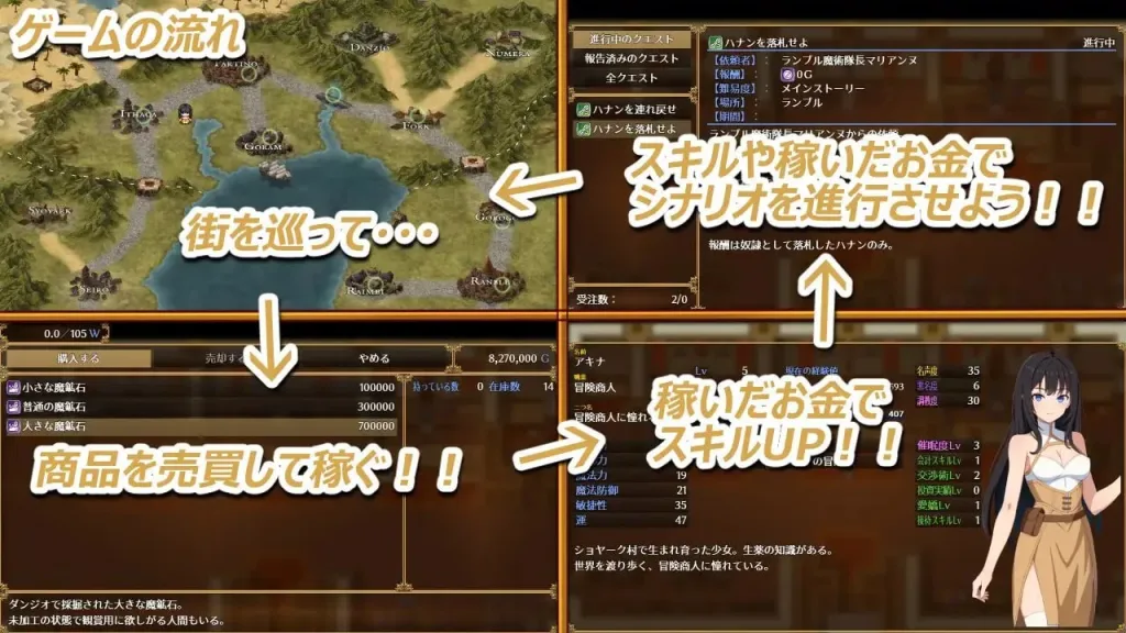 图片[2]-[PC+安卓mtool][RPG/羞耻/露出]亚希奈・商队 アキナ・キャラバン v1.0.0 AI汉化/2060-白夜ACG